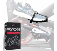 Dual Function Toe Cages - Convert Peloton Pedals to Two Sided Toe Cages or Delta Cleats - Pedal Converters - Compatible with Original Peloton Bike and Bike+, Cross Training Bike and Bike+