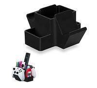 Dual Game Controller, TV Remote Control & Stationary Storage Desktop Organizer Holder, Universal Design for Xbox ONE PS5 PS4 PC Gamepads, Reduce Clutter (D03)