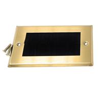 Dual Gang Brush Wall Outlet Cable Entry Plate, Brass Black, 1 | Tidy Mount AV Wire Pass-Through Faceplate, Screws Included