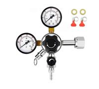 Dual Gauge CO2 Draft Beer Regulator Pressure CGA-320 0-3000 PSI Tank Kegerator with Relief Valve