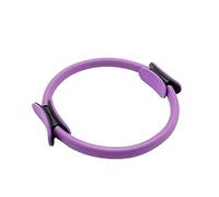 Dual Grip Pilates Ring Pilates Ring Magic Exercise Circle With Double Handle Yoga Ring Fitness Circle For Fat Burning Exercises On Arms Thighs To Increase Strength Women and Men (Purple)