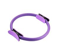 Dual Grip Yoga Pilates Ring For Muscle Exercise Circle Unbreakable Body Exerciser Fitness Trainer For Toning Thighs And Legs(Purple)