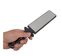 Dual Grit Diamond Sharpening Stone,400 1000 Grit Grit Knife Sharpener,Handheld Whetstone Scissors Ceramic Knife Sharpener for Outdoor Camping Kitchen Garden