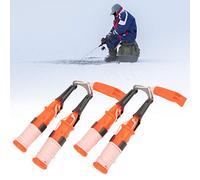 Dual Handheld Ice Picks, Heavy - Duty Ice Fishing Safety Picks for Portable Ice Breaking, Ideal for Winter Sports