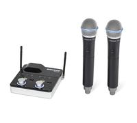 Dual Handheld Wireless Microphone System - Black