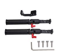Dual Handle Grip Handlebar for RS2 Gimbal Stabilizer, Wireless Camera Grip with 1/4 Inch Screw Hole and Cold Shoe Mount, Aluminium Alloy Dual Handheld Rig for RSC2