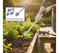 Dual Handle Tiller Garden Tool