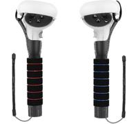 Dual Handles Extension Grips For Oculus Quest, Quest 2 Or Rift S Controllers Playing Beat Saber Games