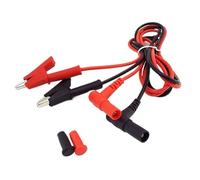 Dual Head 20A Clip to 4mm Banana Test Cable Lead Wire Connector Probe Crocodile Clips For Multimeter Measure Tool