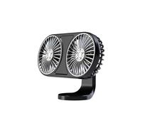 Dual-Head Car Fan - 3-Speed Adjustable, Strong Airflow, USB-Powered
