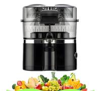 Dual Head Electric Citrus Juicer, 100W 18000RPM Automatic Oran Lemon Lime Squeezer, High Yield Extractor with Easy Clean Design for Fresh Healthy Drin at Home