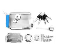Dual Head Electric Control Door Lock, Anti Theft Security Lock, Power On Unlock Electric Door Lock with Stainless Steel Body for Access Entry Left Positive Direction