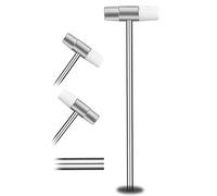 Dual Head Mini Hammer, 6-1/2" Length, Double-faced Craft and Jewelry Mallet, Multifunctional Hammer Repairing Hand Tool for Tuning/Watch/Woodworking/DIY/Toys/Handcraft/Leather/Instruments