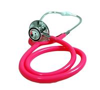 Dual head pink (bell & diaphragm) stethoscope by Walkhigh Mountaineering