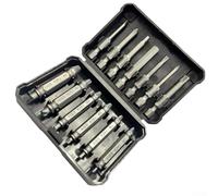 Dual Head Screw Extractor, Stripped and Rusty Screws with High-Strength 4341/45 Steel Construction, for DIY and Mechanical Repair Use(A)