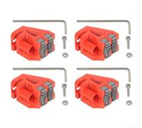 Dual Head Silicone Nozzle Wiper 4Pcs for Bambu Lab X1C(Red)