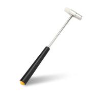 Dual Head Small Hammer, Lightweight Plastic & Metal Head Mallet Mini Jewelry Hammer for Leather Craft & Watch Band Repair for DIY Enthusiasts