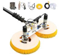 Dual Head Solar Panel Cleaner with Telescopic Brush - Efficient Rotating Tool for Photovoltaic Panel & Window Glass Cleaning, Ideal for Easy Solar Maintenance