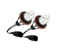 Dual Headlight Assembly For BMW For E39 For E53 For E60 For E61 For E63 For E64 For E65 For E66 For E83 For E87 For X3 2Pcs LED Angel Eyes Halo Marker Light Bulb 10W(White)