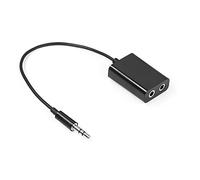 Dual Headphone Splitter, 3.5mm AUX Audio Stereo Adapter Earphone Jack, Compatible with iPhone Samsung Smartphones MP3 Players Laptops PC Gaming Headphones