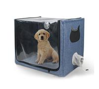 Dual Holes Oxygen Chamber for Pets, Folding Puppy Nebulization Box Dog Cat Oxygen Therapy Box, Portable Atomization Box, Pet Oxygen Therapy Cage for Kitten Home