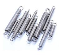 Dual Hook Tension Spring, CompressionRing Hook Tension Wire Diameter 0.6mm Outer Coil Extension Pullback Spring(40mm (5Pcs))