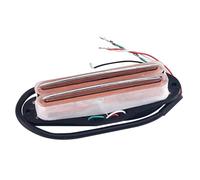 Dual Hot Rail Humbucker Double Coil Pickup for Fender Stratocaster Strat Electric Guitar Parts (Clear)