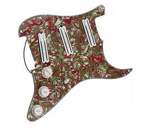 Dual Hot Rail Humbucker Pickup Multifunction Pre-wired Pickguard With White Pickup Set Guitar Replacement Parts
