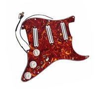 Dual Hot Rails Humbucker Pickups Multifunction Pre-Wired Red Pickguard White Pickups Set Guitar Replacement Parts