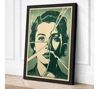 Dual Identity Vintage Canvas Wall Art Print 18x12 Inch (46 x 30 cm)
