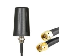 Dual Input 4G/5G Rugged Antenna with 3 Meter LMR100 Cables & SMA Male Connectors. Indoor or Outdoor 2x2 Heavy Duty LTE Aerial. O2 Vodafone EE Three (Antenna Only)