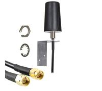 Dual Input 4G/5G Rugged Antenna with 3 Meter LMR100 Cables & SMA Male Connectors. Indoor or Outdoor 2x2 Heavy Duty LTE Aerial. O2 Vodafone EE Three (Antenna & Bracket)