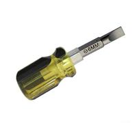 Dual Interchangeable Head Screwdriver Ph2 Sl6 Chrome Vanadium Steel Short Slotted and Having Slip Cross Anti Double Handle for Home Kitchen Workshop Tool Projects