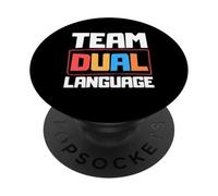 Dual Language Teacher School Team Dual Language PopSockets Adhesive PopGrip