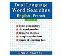 Dual Language Word Searches - English - French - Volume 1