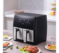 Dual Large 8L 1700W Touch Screen Air Fryer with Timer