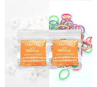 Dual Latex Free 3/8inch medium Intraoral Elastic Bands Orthodontic Elastics Dental Rubber Bands, braces, tooth gap MADE IN US (Medium(4.5oz), 3/8'' 10mm)