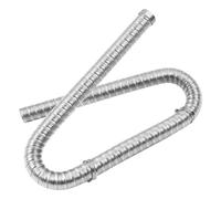 Dual Layer Automotive Heater Exhaust Pipe, 24mm Stainless Steel Exhaust Pipe 36061296 90394 with Clamps, Air Diesel Heater Exhaust Hose for Webas-to, Eberspach-er Heater Parts and Accessories (1m)