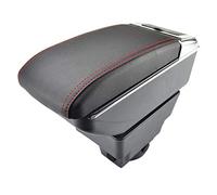 Dual-Layer Black Leather Arm Rest For Astra J 2009-Present Centre Console Storage Box Armrest
