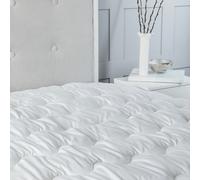 Snug City Dual Layer Mattress Topper Air Flow Hypo Allergenic Soft Touch Bedding in White | Size: Super King Snug City White Super King