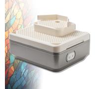 Dual-Layer Stained Glass Grinder, 150W Portable Electric Polishing Machine with Water Grinding Table and Extended Splash Guard for Ceramics and Jade