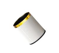 Dual-Layer Trash Can 10L for Kitchen Bathroom & Living Room - Stylish White Waste Bin with Gold Ring Ideal for Home & Office Use Easy Toilet Cleaning Solution