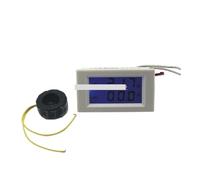 Dual LCD display Voltage and current meter blue backlight panel voltmeter ammeter range AC 200-450V 0-99.9A white IDGTTLDF