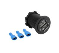 Dual LED Digital Voltmeter Ammeter, Car Motorcycle DC 12-24V Volt Amp Meter Gauge with Overload Protection, Real - Time Battery Voltage and Current Monitor for Automotive Use