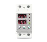 Dual LED display Din rail Adjustable Over Under Voltage current Protective Device Protector Relay 230V TOVPD1-63-EC NWPNLXEA(60A)