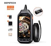 Dual Lens DS450 4. 5in IPS Screen Digital Waterproof Inspection Camera with 6 Adjustable LED Lights Borescope (Size : 5m)