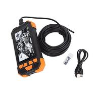 Dual Lens Endoscope 7.9mm 1080P HD Digital Inspection Camera 4.3in IPS Screen IP67 (Orange)