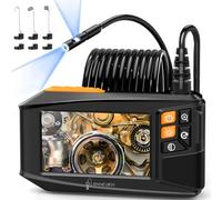 [Dual-Lens] Ennovor Inspection Camera Endoscope, 4.3'' IPS Screen 1920P HD Digital Borescope, No App No Wifi Inspection Cameras with 8 LED Lights, IP67 Waterproof Drain Camera, Flexible Cable 16.4FT