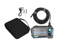 Dual Lens Inspection Camera with Light Industrial Borescope Pipe Video Endoscope Scope Camera 4.5in Screen 9mm for Water Supply Pipeline Air Conditioning Pipeline Cable Pipeline