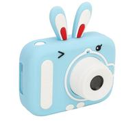 Dual Lens Selfie Toddler Camera, 2in Eye Protecting Screen Kids Camera 400mAh for Gift (Blue)